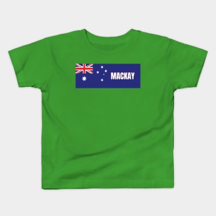 Mackay City in Australian Flag Kids T-Shirt